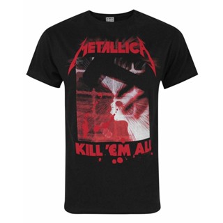 Sanc6 {พร้อมส่ง เสื้อยืดแขนสั้นลําลอง ผ้าฝ้าย 100% พิมพ์ลาย Metallica Kill Them All พลัสไซซ์ ของขวัญวันเกิด สําหรับผู้ชา