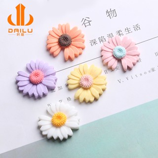 ใหม่ ดอกเดซี่เรซิ่น หลากสีสัน สําหรับตกแต่งเคสโทรศัพท์มือถือ diy