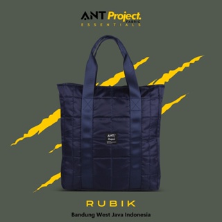 Ant PROJECT - Rubiks Navy Slot กระเป๋าใส่แล็ปท็อป - กระเป๋าจิงจิง Unisex