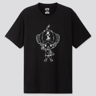 ใหม่เสื้อยืดพิมพ์ลายกราฟฟิค Ut Uniqlo สีดํา