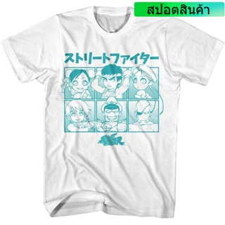 เสื้อยืด พิมพ์ลายตัวอักษร Chibi Kanji Capcom น่ารัก สไตล์ญี่ปุ่น สําหรับผู้ชาย
