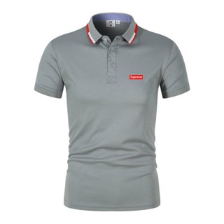 Supremi เสื้อโปโลแขนสั้น สไตล์นักธุรกิจ แฟชั่นสําหรับผู้ชาย ไซซ์ S - 4Xl 0705