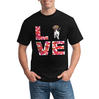 Round Neck Men Daily Wear T Shirt Love Beagle Dog Various Colors Available_02