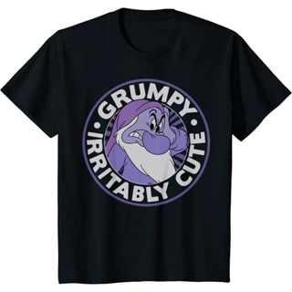 Disney Snow White Grumpy Irritably Cute Graphic T-Shirt Casual fashion Korean version handsome_01