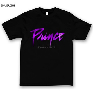 เสื้อยืดแขนสั้น ผ้าฝ้าย 100% พิมพ์ลายโลโก้ PRINCE RAIN IN TOUR MUSIC POP CULTURE ICON RIP S-3XL sbz1221_04