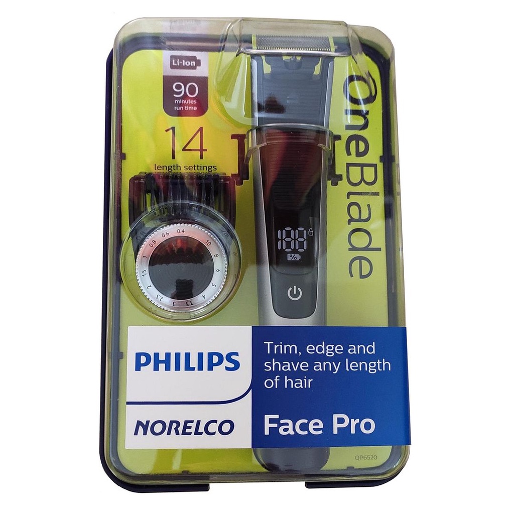 philips-norelco-qp6520-70-oneblade-pro-เครื่องโกนหนวด-และใบมีดโกนหนวด-ปลั๊ก-us