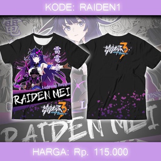 Honkai Impact Game T-Shirt - Raiden Mei_01