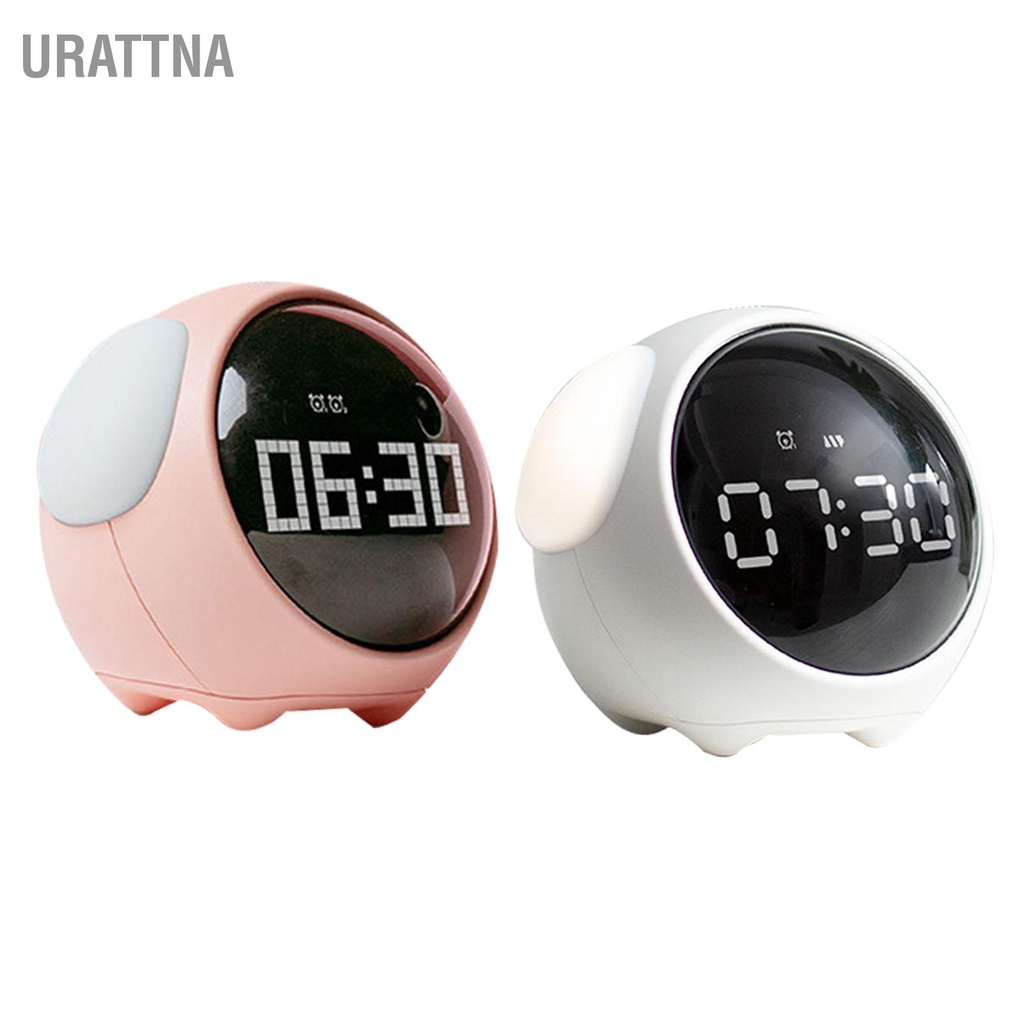 urattna-expression-clock-รูปร่างสุนัขน่ารักมัลติฟังก์ชั่น-led-นาฬิกาปลุกดิจิตอลเสียงเปิดใช้งานไฟกลางคืน