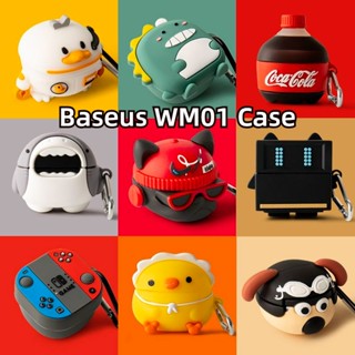 【Case Home】เคสหูฟัง แบบนิ่ม ลายการ์ตูนน่ารัก สําหรับ Baseus WM01