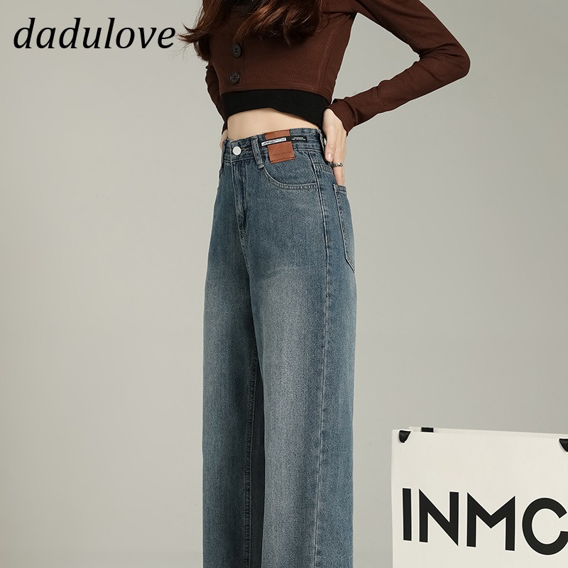 dadulove-new-korean-version-of-ins-washed-retro-jeans-high-waist-loose-wide-leg-pants-womens-straight-pants