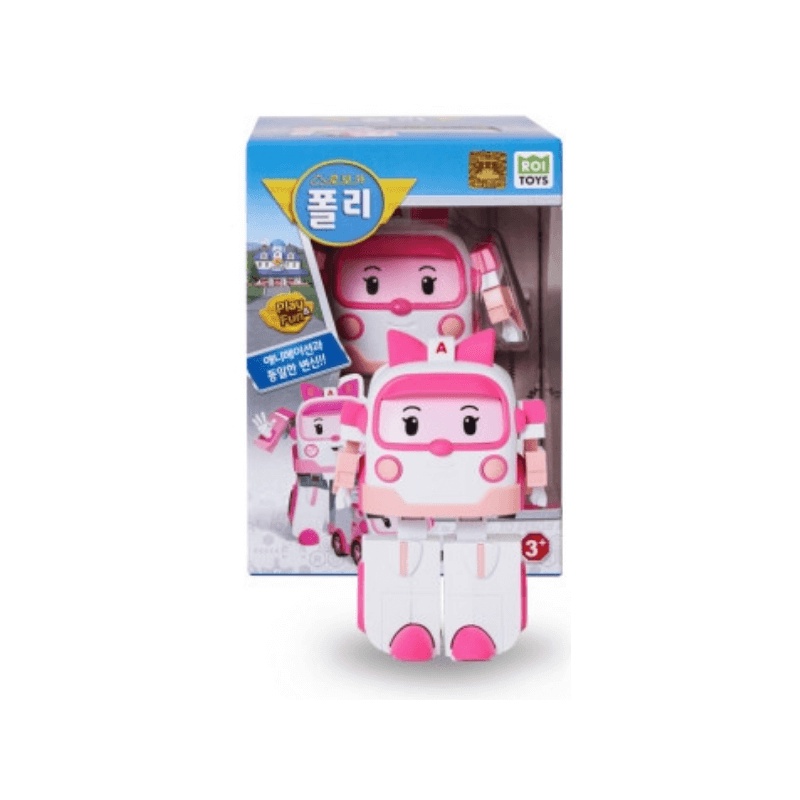 ROBOCAR POLI Transformation Robot Toy 4 Inch Brooms Town Rescue Team