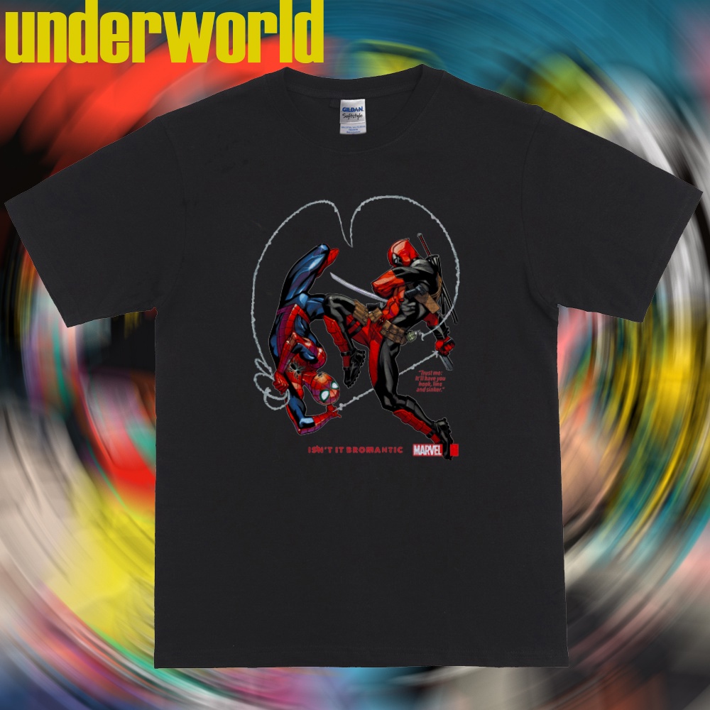 t-shirtเสื้อยืด-ลาย-spidermanxdeadpool-โดย-underworld-s-5xl