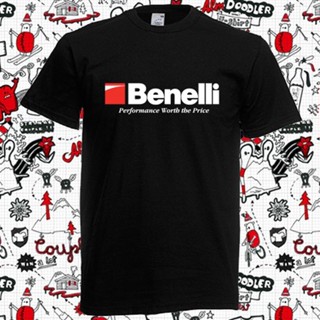 เสื้อยืด พิมพ์ลาย Benelli Gun Firearms AFdlnk35NJgnnp65 สีดํา สไตล์คลาสสิก ไม่ซ้ําใคร สําหรับผู้ชาย