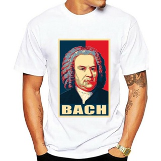 เสื้อยืด พิมพ์ลายโปสเตอร์ Bach Propaganda Pop Art สําหรับผู้ชาย