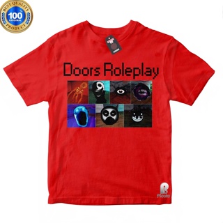 Roblox เสื้อยืด ผ้าฝ้าย พิมพ์ลาย ALL MONSTER+MORPHS IN DOORS ROLEPLAY [ROBLOX] สําหรับเด็ก_03