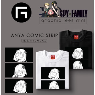 🌟​พร้อมส่ง​🌟 Graphic Tees MNL GTM Spy x Family Anime Anya Shocked Face Comic Customized Shirt Unisex T-shirt_03