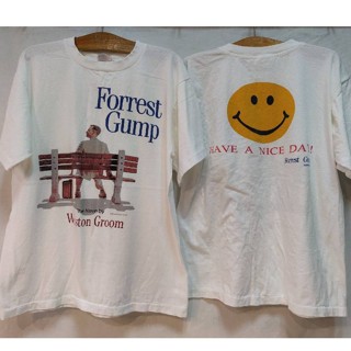 vvLA [ Forrest Gump ] movie Promo t-shirt @1994 ผ้า100 ฟอกนุ่ม เสื้อหนัง papamama vintage   TOMMY     ให้