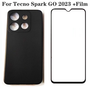 ใหม่ พร้อมส่ง เคสป้องกันกล้อง พร้อมฟิล์มกระจกนิรภัย สําหรับ Tecno Spark GO 2023 2023