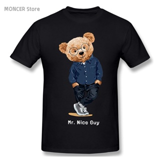 Design Casual Customized Daily Gym Tops Cotton Comic Stylish Birthday Gift Pure Cotton Mr Nice Guy Teddy Bear T Shi_02