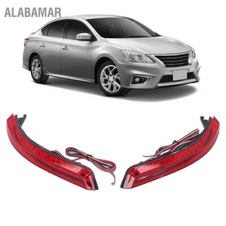 ALABAMAR 2 ชิ้น LED กันชนหลังไฟหยุดเบรกวิ่งไฟตัดหมอกสะท้อนแสงสำหรับ Bluebird Sylphy Wingroad Y12