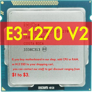 เมนบอร์ดโปรเซสเซอร์ CPU xeon E3-1270 V2 E3 1270v2 E3 1270 V2 3.5 GHz quad-core 8m 69W B75 Intel LGA 1155 z0jk series