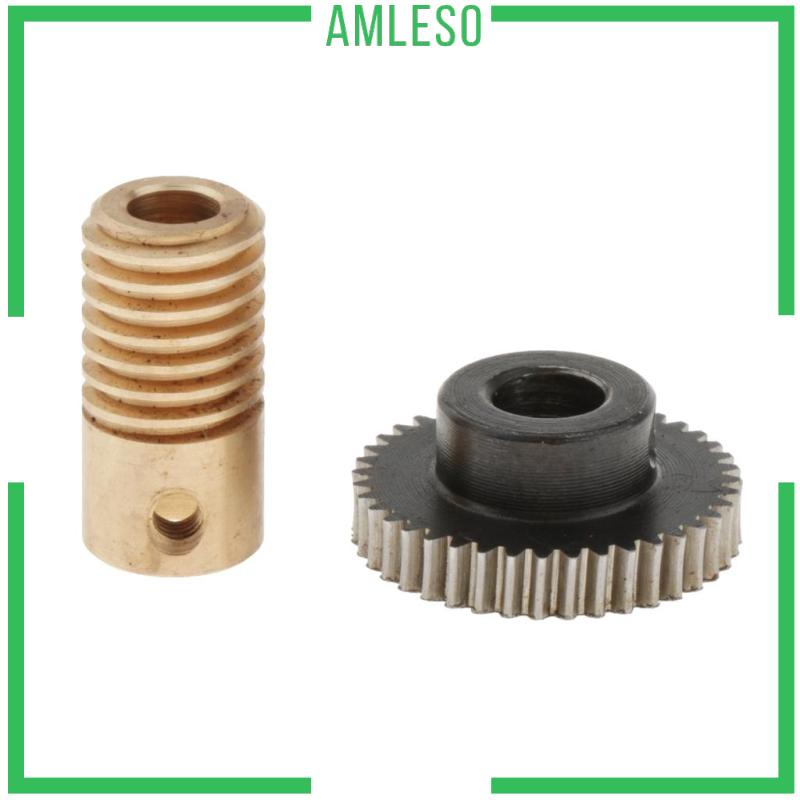 amleso-ชุดเพลาเฟืองหนอน-เหล็ก-0-5-modulus-และเพลาเกียร์ทองเหลือง