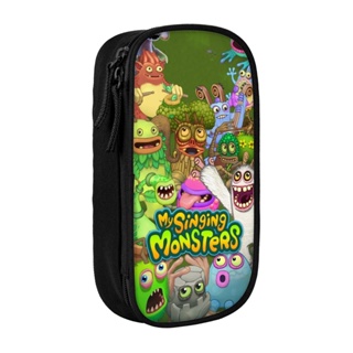 กระเป๋าเครื่องเขียน กระเป๋าดินสอ พิมพ์ลาย My Singing Monsters จุของได้เยอะ สําหรับทุกเพศ