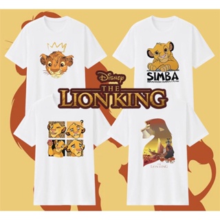 เสื้อยืด พิมพ์ลายการ์ตูนดิสนีย์ The LION KING แฟชั่นฤดูร้อน สําหรับเด็กผู้หญิง และเด็กผู้ชาย_05