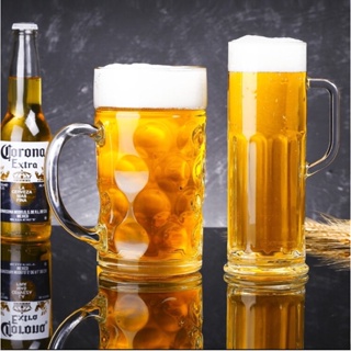 🍻[พร้อมส่ง แก้วเบียร์สูง］แก้วเบียร์สูง600mlและ620mlแก้วเบียร์ใช้ที่บ้าน บาร์ ร้านเครื่องดื่ม ร้านอาหาร