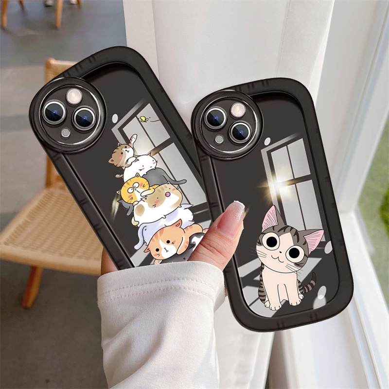 เคสโทรศัพท์มือถือ-ลายตาแมวน่ารัก-สําหรับ-iphone-14-13-12-11-promax-14plus-mini-x-xs-xr-xsmax-6-6s-5-5s-6plus-6splus-7-8-se2020-7plus-8plus