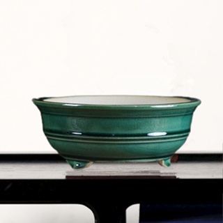 Jingdezhen กระถางดอกไม้เซรามิค ทรงกลม แฮนด์เมด สีขาว สไตล์จีน ญี่ปุ่น คลาสสิก