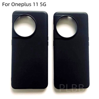 สําหรับ Oneplus 11 5G เคสสีดํา ด้าน นิ่ม TPU ซิลิโคน ป้องกันเต็มรูปแบบ