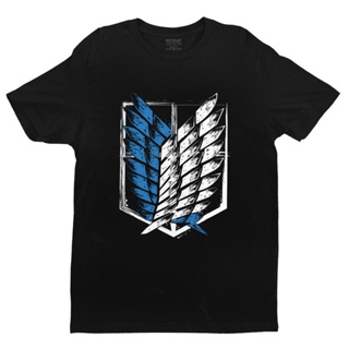 Attack On Titan Man T Shirt Pure Wings Of Freedom Anime Manga Tee Tops O-neck Short-Sleeve Summer T-shirt Clothing _01
