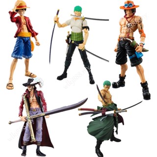 โมเดลฟิกเกอร์ One Piece Shf Mito Stream Zoro Luffy Ace Change Face ของเล่นสําหรับเด็ก