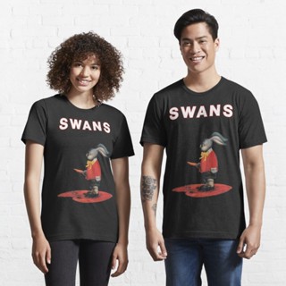 เสื้อเชิ้ตแขนสั้น เสื้อยืดผ้าฝ้าย เสื้อยืดแขนสั้น tshirt เสื้อเชิตแขนสั้น Swans White Light from 821476417221517312