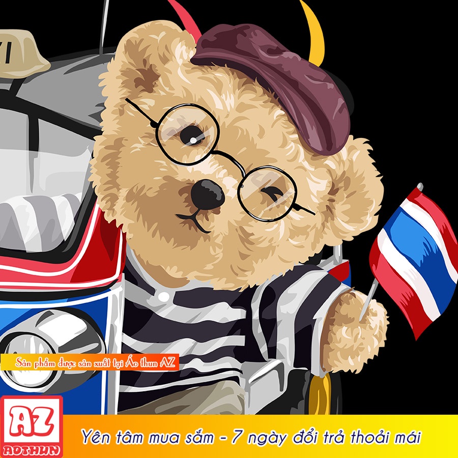 cute-thai-travel-teddy-bear-print-t-shirt-m3126-02