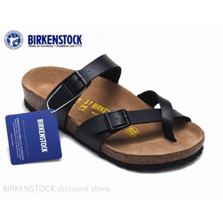 【Original】Birkenstock Mayari Mens/Female Classic Cork Matte Black Sandals Slippers 34-46