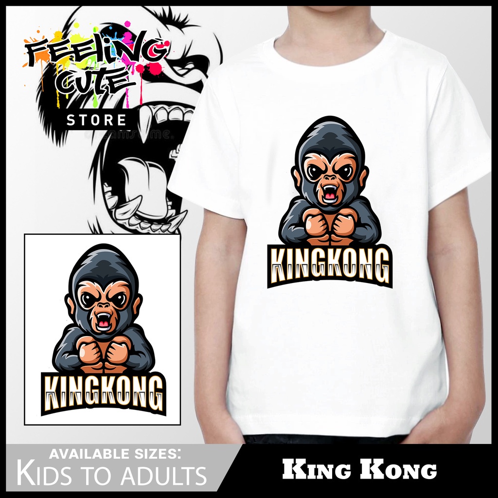 King Kong Shirt Kong Gorilla Monkey for Kids to Adults Unisex_01