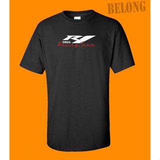 ขายดี เสื้อยืด ผ้าฝ้าย ลาย Yamaha R1 Racing Team Biker Motorcycle Lover Usa IPlhel91JCbdfp77 สําหรับผู้ชาย