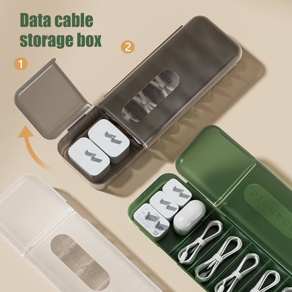 กล่องเก็บสายเคเบิ้ลข้อมูล-ที่ชาร์จโทรศัพท์มือถือ-สายชาร์จโทรศัพท์มือถือ-ช่องใส่สายไฟ