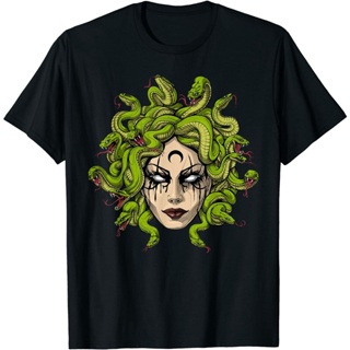 Medusa Greek Goddess Snakes Ancient Greece Mythology Gothic T-Shirt_01