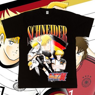 [S-5XL] เสื้อยืด พิมพ์ลายการ์ตูน Karl Heinz Schneider Germany Captain Tsubasa World Cup Homage Series สําหรับผู้ชาย