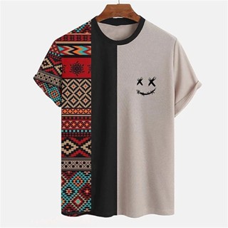 เสื้อยืดลําลอง แขนสั้น ลายทาง สไตล์วินเทจ ทรงหลวม โอเวอร์ไซซ์ เหมาะกับฤดูร้อน สําหรับผู้ชาย และผู้หญิง