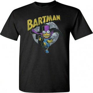 เสื้อยืด พิมพ์ลาย The Simpsons Bartman สีดํา สไตล์วินเทจ แฟชั่นเรโทร สําหรับผู้ชาย_07