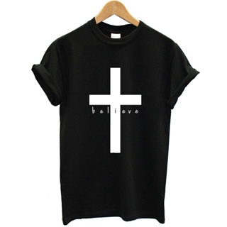 เสื้อยีด ผู้หญิงแขนสั้น O-Neck ตลกฤดูร้อนท็อปส์ซูศรัทธา Tshirt คริสเตียนพระเยซูเสื้อผ้า Femme Tee สบาย ๆ Streetwear_04