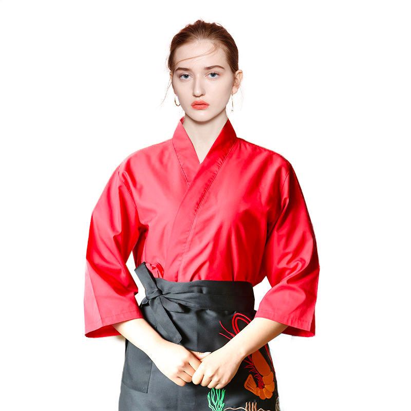 เสื้อยูนิฟอร์มเชฟ-hot-sale-เสื้อกุ๊ก-เสื้อเชฟ-ใส่ได้ทั้งชายและหญิง-ระบายอากาศดี-อาหารญี่ปุ่น-ร้านซูชิ