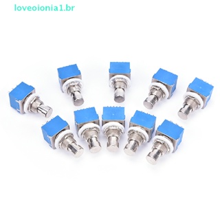 Loveoionia1 กล่องเหยียบเอฟเฟคกีตาร์ โลหะ 9-pin 3PDT 10 ชิ้น