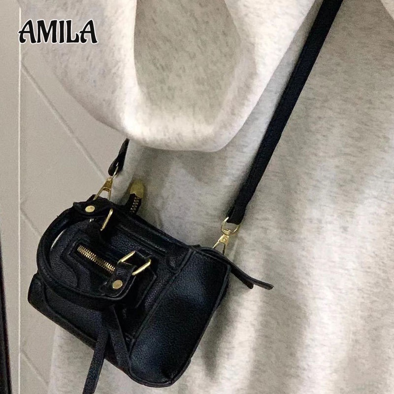 amila-ใหม่-กระเป๋ามินิสีดำมัลติฟังก์ชั่นที่ไม่ซ้ำใครที่ซับซ้อนของผู้หญิง