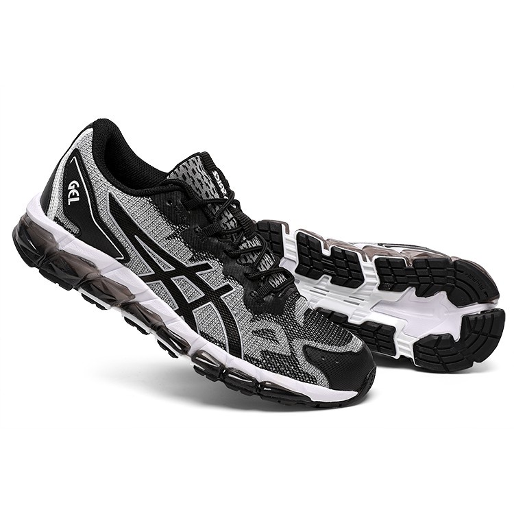 asics-6th-generation-mens-outdoor-sports-cushioning-running-shoes-black-and-white-gray