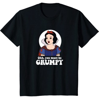 Snow White - Ooh, You Must Be Grumpy T-Shirt Casual fashion Korean round collar trend_01